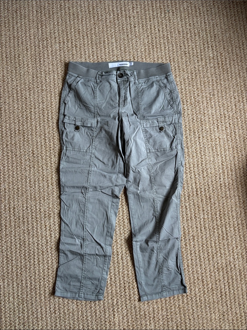 Sonoma Gray Women's Cargo Joggers